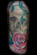 Skull and rose piece