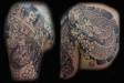 Samurai and Japanese dragon